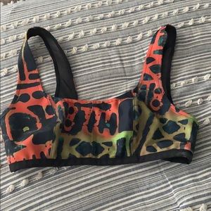 Printed Crop/bra top